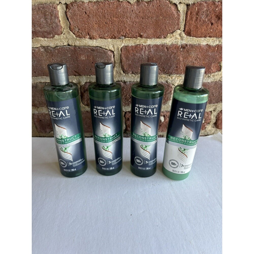 4 Dove Men+care Bio-Mimetic Care RECONSTRUCT 3 Shampoo & 1 Conditioner 10 FL oz